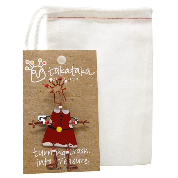 Dancing Girl Santa Pin - Creative Alternatives - Image 2