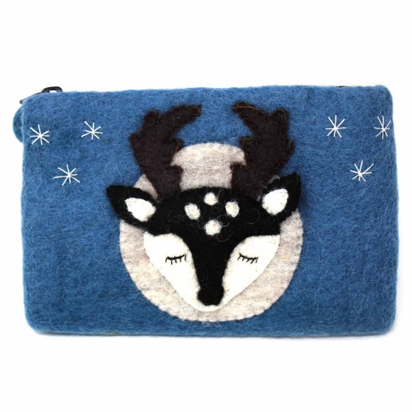 Hand Crafted Felt: Stag Pouch - Image 5