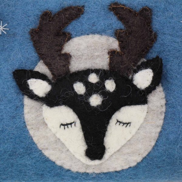 Hand Crafted Felt: Stag Pouch - Image 3