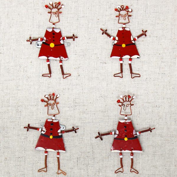 Dancing Girl Santa Pin - Creative Alternatives - Image 4