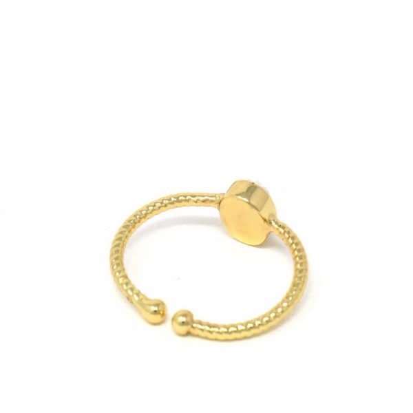 Ring: White Druzy Agate Stone - Starfish Project - Image 3